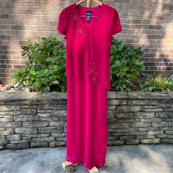 Positive Attitude Dresses & Skirts - Positive Attitude Vibrant Pink Maxi Dress Size 10